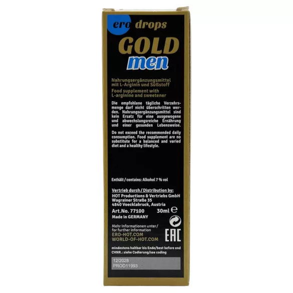 HOT ero Gold Men Spanish Fly - kvapky na zvýšenie túžby pre mužov (30 ml)