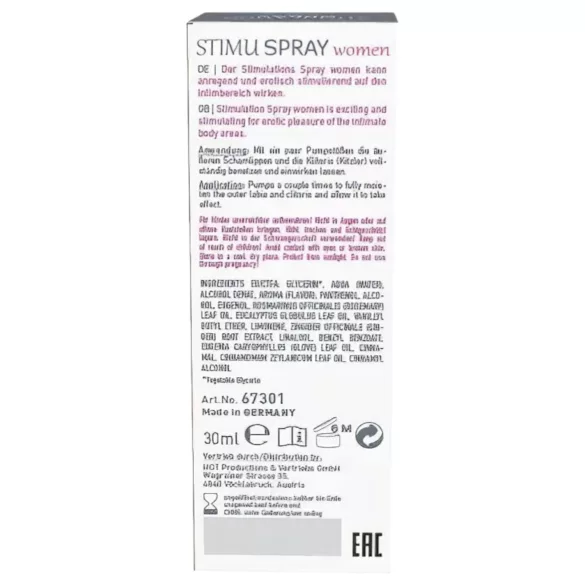 HOT Shiatsu Joyful - stimulačný sprej pre ženy - 30ml