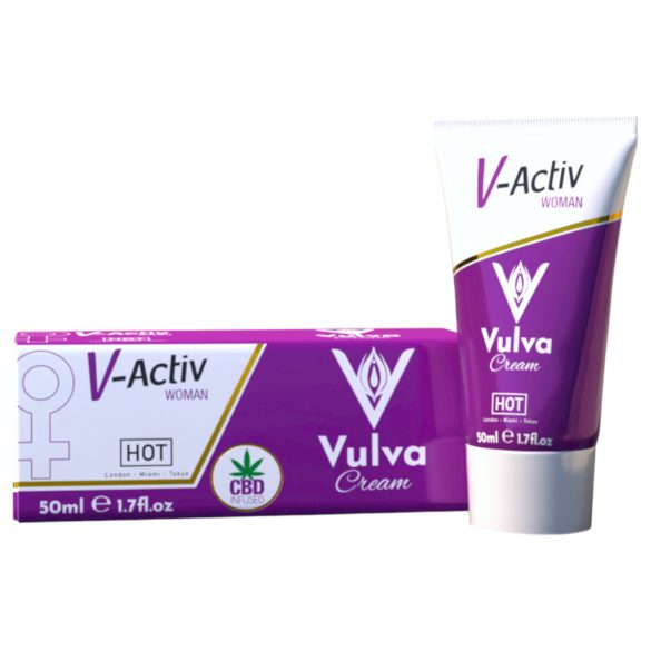 Hot V-Active - stimulačný intímny krém pre ženy - 50ml