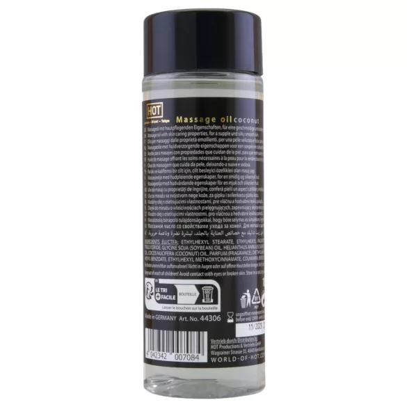 HOT - masážny olej na pokožku - kokos - 100 ml