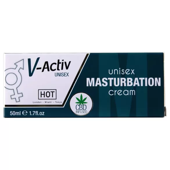 Hot V-Active - stimulačný unisex masturbačný krém (50 ml)