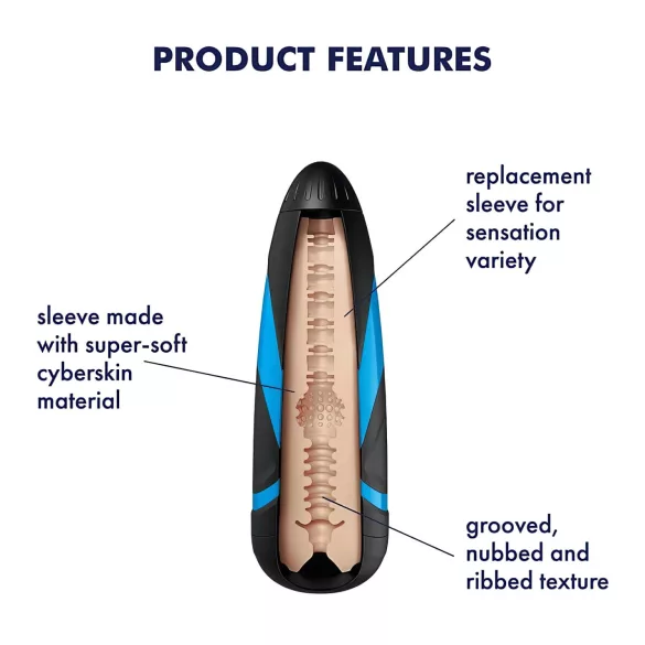 Satisfyer - mastrubátorový návlek - Tri Delights vložka