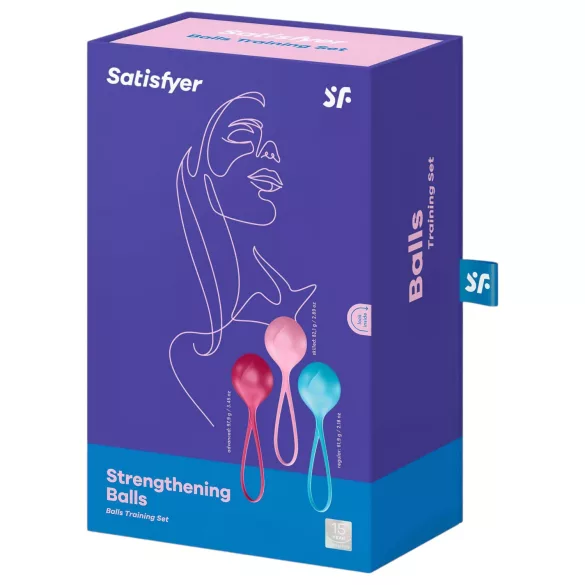 Satisfyer - gejša guličky set - 3 ks - posilňovacie pomôcky