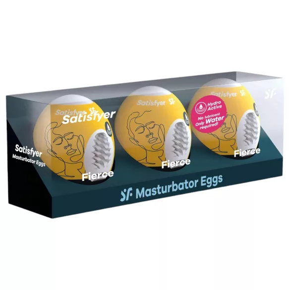 Satisfyer Egg Fierce - masturbátor vajíčko sada - 3 kusy