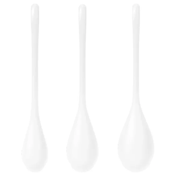 Satisfyer - venušine guličky set - biela - 3 kusy