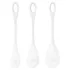Satisfyer - venušine guličky set - biela - 3 kusy