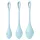 Satisfyer - venušine guličky set - 3 ks - modrá