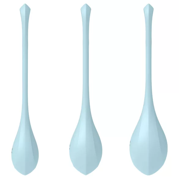 Satisfyer - venušine guličky set - 3 ks - modrá