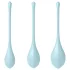 Satisfyer - venušine guličky set - 3 ks - modrá