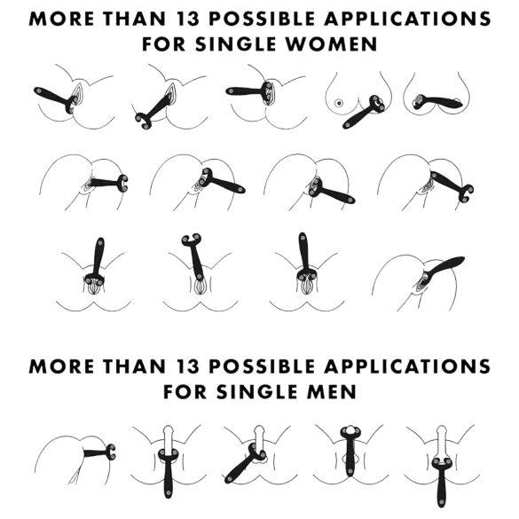 Satisfyer Endless Fun - nabíjateľný vodotesný párový vibrátor - modrý