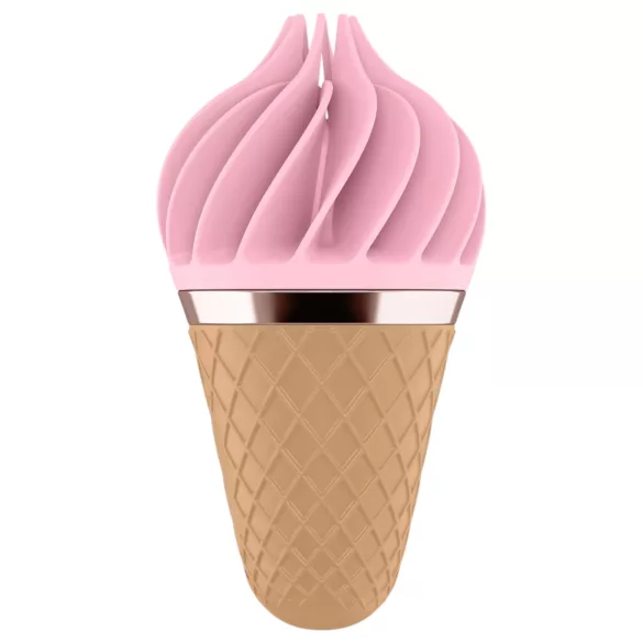 Satisfyer Sweet Treat - nabíjací rotačný vibrátor na klitoris - ružovo-hnedý
