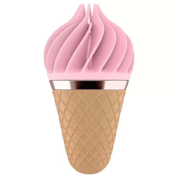Satisfyer Sweet Treat - nabíjací rotačný vibrátor na klitoris - ružovo-hnedý