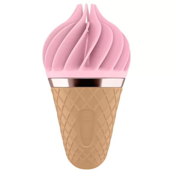 Satisfyer Sweet Treat - nabíjací rotačný vibrátor na klitoris - ružovo-hnedý