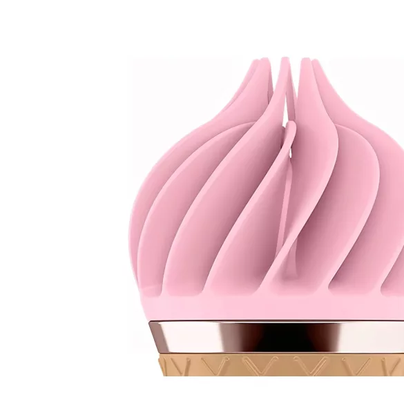 Satisfyer Sweet Treat - nabíjací rotačný vibrátor na klitoris - ružovo-hnedý