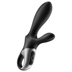   Satisfyer Heat Climax+ - análny vibrátor s ohrevom - čierny