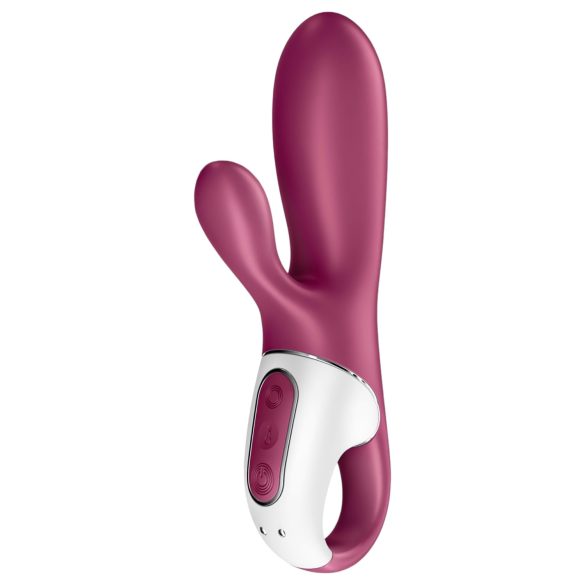 Satisfyer Hot Bunny - vibrátor na klitoris s ohrevom - červený