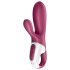 Satisfyer Hot Bunny - vibrátor na klitoris s ohrevom - červený