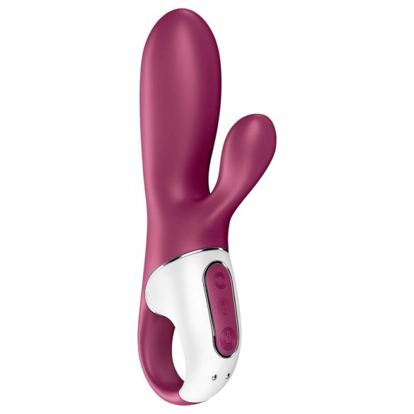 Satisfyer Hot Bunny - vibrátor na klitoris s ohrevom - červený