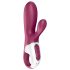 Satisfyer Hot Bunny - vibrátor na klitoris s ohrevom - červený
