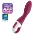 Satisfyer Heated Thrill - aplikáciou ovládaný vyhrievací vibrátor (červený)