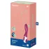 Satisfyer Heated Thrill - aplikáciou ovládaný vyhrievací vibrátor (červený)