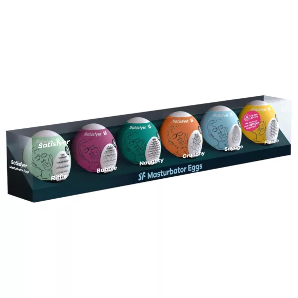 Satisfyer Egg Set - masturbátor vajíčko sada - 6 kusov