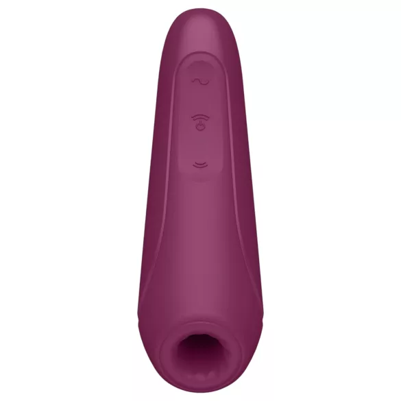 Satisfyer Curvy 1+ - vákuový stimulátor klitorisu - smart funkcia - červený