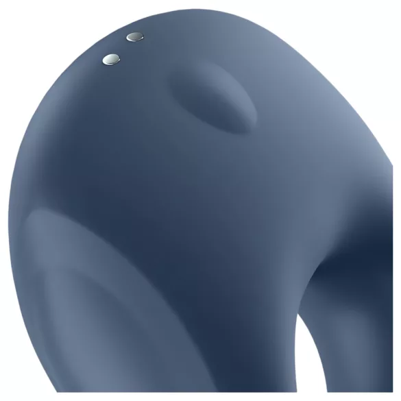 Satisfyer Strong One - Vibračný erekčný krúžok s ovládaním cez aplikáciu, pre mužov (modrý)