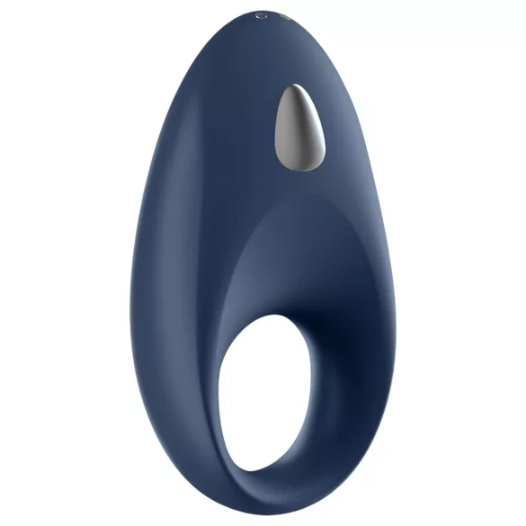 Satisfyer Mighty One - vibračný erekčný krúžok - smart funkcia - modrý