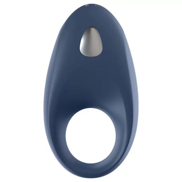 Satisfyer Mighty One - vibračný erekčný krúžok - smart funkcia - modrý