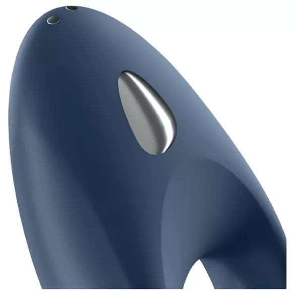 Satisfyer Mighty One - vibračný erekčný krúžok - smart funkcia - modrý