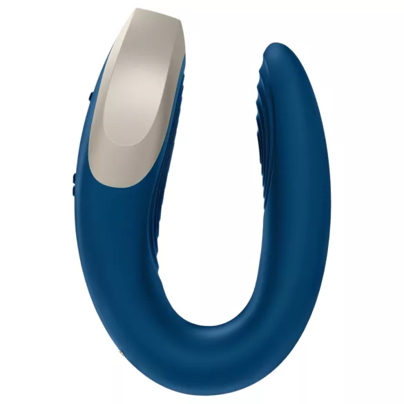 Satisfyer Double Love - párový vibrátor - Bluetooth - modrý