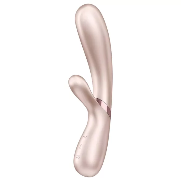 Satisfyer - vibrátor s vyhrievaním - ovládateľný cez aplikáciu - strieborný