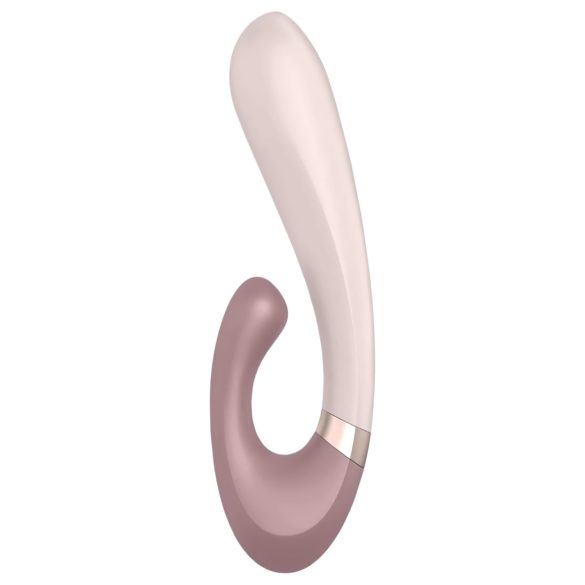 Satisfyer Heat Wave - inteligentný, hrejivý vibrátor s ramenom (béžový)