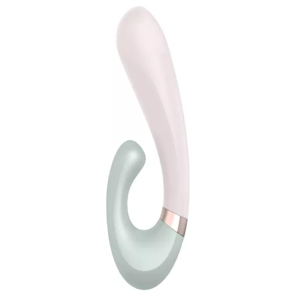 Satisfyer Heat Wave - vibrátor s vyhrievaním a ramenom - mätová