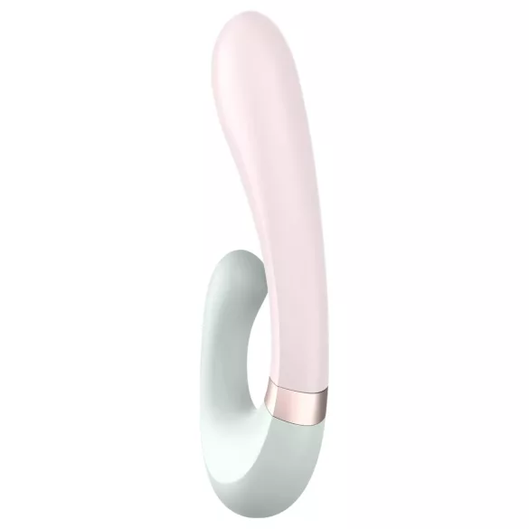 Satisfyer Heat Wave - vibrátor s vyhrievaním a ramenom - mätová