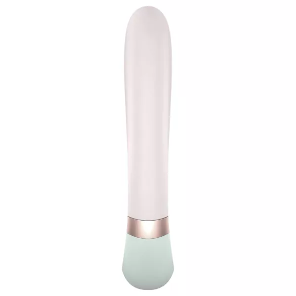 Satisfyer Heat Wave - vibrátor s vyhrievaním a ramenom - mätová