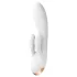 Satisfyer Double Flex - vibrátor s dráždiacim ramienkom na klitoris ovládaný aplikáciou (biely)
