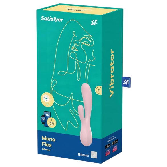 Satisfyer Mono Flex - inteligentný vodotesný vibrátor (ružový)