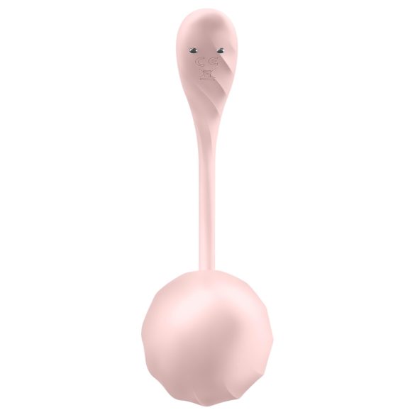 Satisfyer - vibračné vajíčko na diaľkové ovládanie - rebrované - ružové