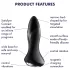 Satisfyer Rotator Plug 1 - análny vibrátor s guľôčkami - čierny