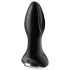 Satisfyer - análny vibrátor s rotáciou a perličkami - čierny
