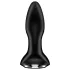 Satisfyer - análny vibrátor s rotáciou a perličkami - čierny