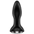 Satisfyer - análny vibrátor s rotáciou a perličkami - čierny