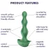 Satisfyer - análny vibrátor - nabíjateľný, vodotesný, zelený