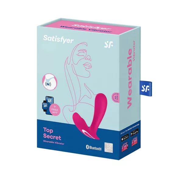 Satisfyer Top Secret - vibrátor s 2 motormi - smart - ružový
