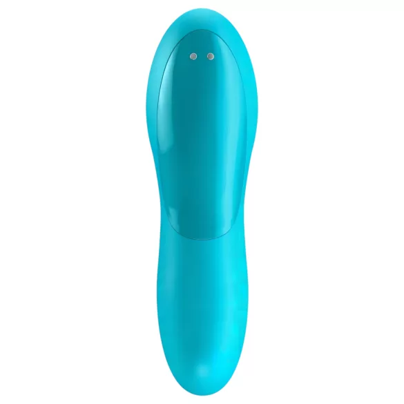 Satisfyer - vibrátor na prst - nabíjateľný, vodotesný - tyrkysový