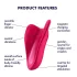 Satisfyer High Fly - nabíjateľný klitorálny vibrátor - vodotesný - ružový