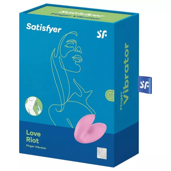 Satisfyer Love Riot - nabíjací, vodotesný prstový vibrátor (ružový)