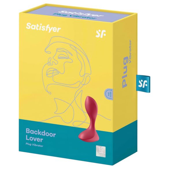 Satisfyer Backdoor Lover - nabíjací, vodotesný anál vibrátor (červený)